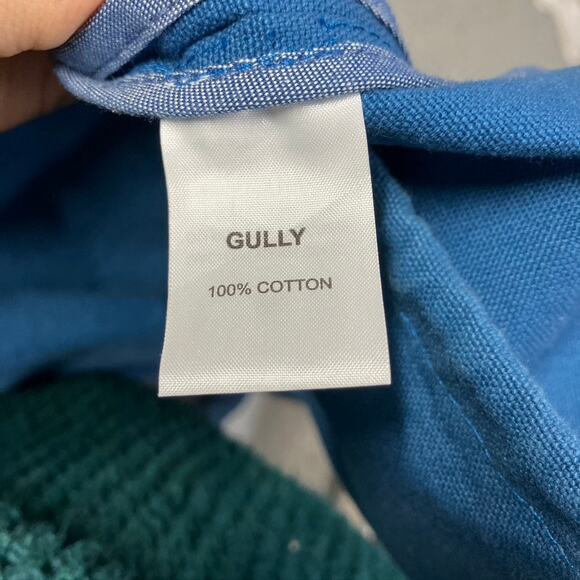 Trovata Womens Gully Coat Hooded Blue Medium 100% Cotton Pockets‎ Spring Classic - Picture 11 of 14